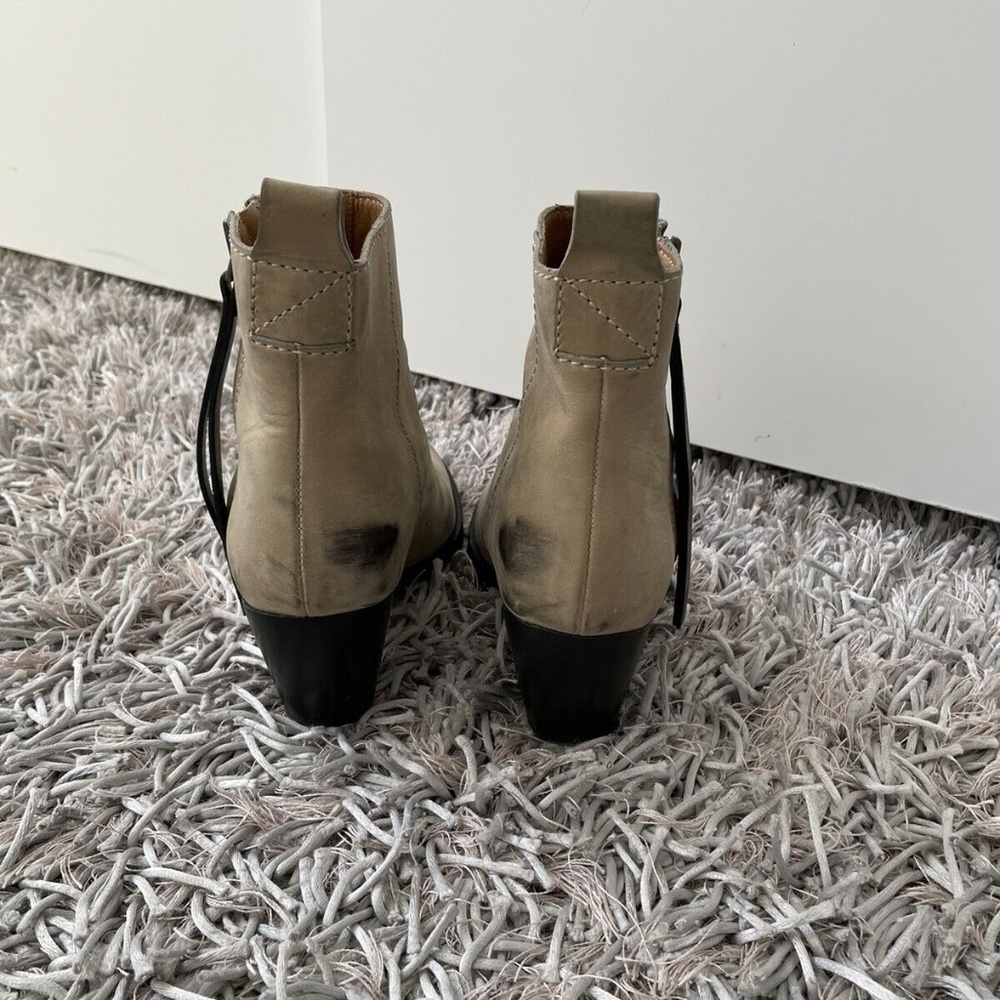 Acne beige suede ankle boots - Picture 3 of 11